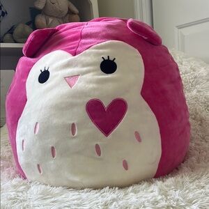 Squishmallows Pink and White Owl Stuffed Animal